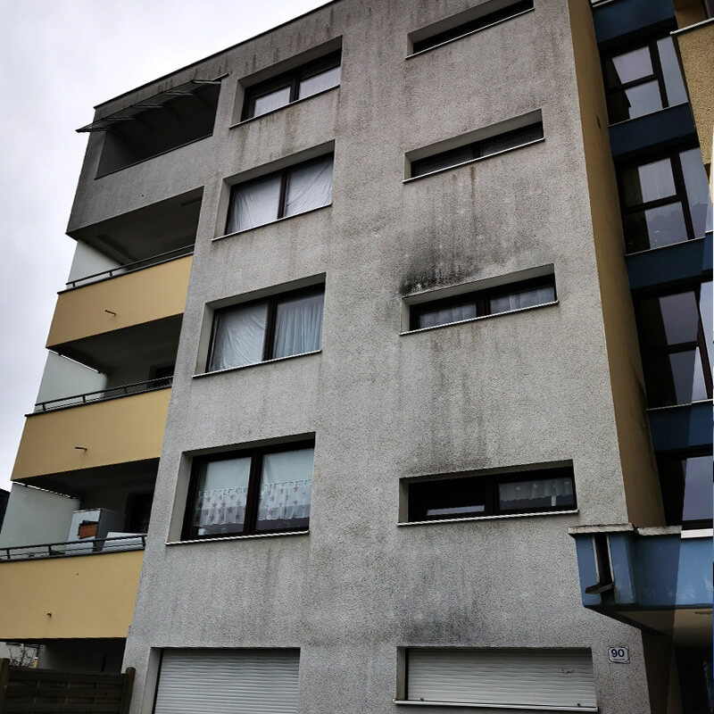 Fassade nach der Reinigung
